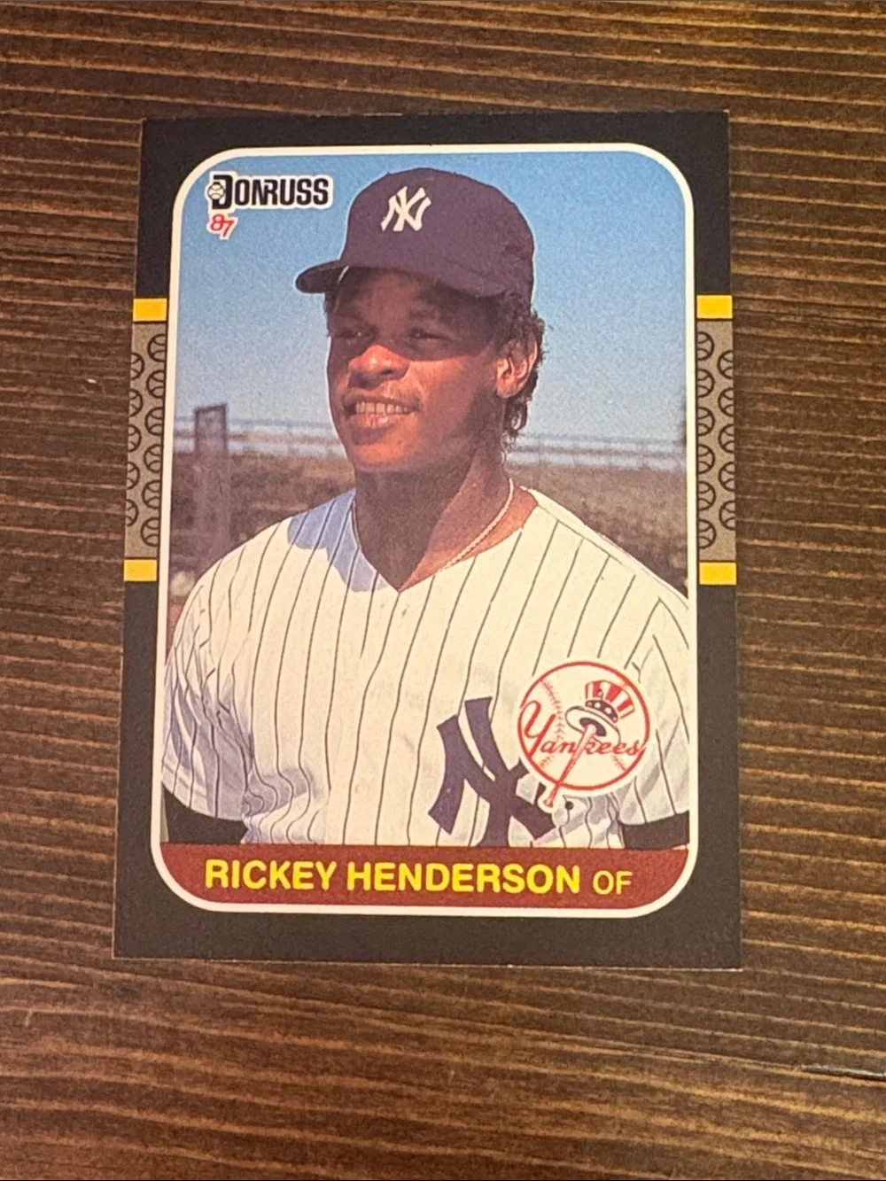 1987 Donruss Rickey Henderson New York Yankees Baseball Card